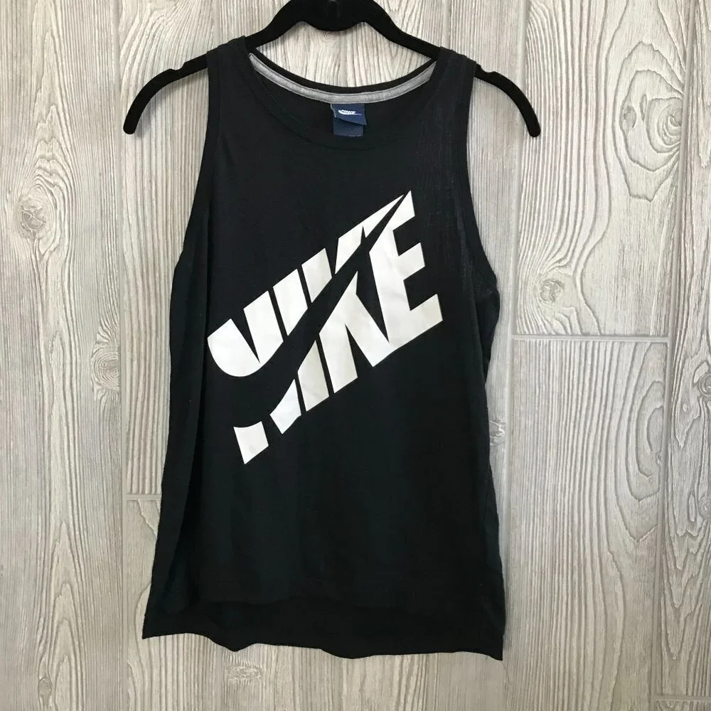 Women's Nike Black and‎ White Racerback Tank Top - Size XS